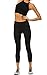 Mono B Women's Stretch Knit Capri Leggings with Mesh Paneled sides S Black