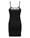 ZANZEA Women's Sexy Lingerie Lace Teddy Chemises Full Slips Sleepwear Mini Babydoll Nightgown G-String Black 14