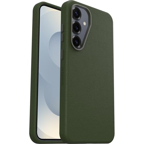 Otterbox Coque Symmetry Series Cactus Leather pour Samsung Galaxy S25+, Antichoc, résistante aux Chutes, Coque de Protection Fine, supporte 3X Plus de Chutes Que la Norme Militaire, Vert