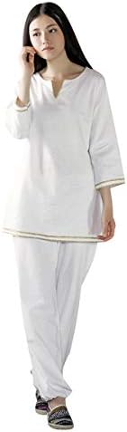 KSUA Womens Zen Meditation Suit Tai Chi Uniform Chinese Kung Fu Clothing Cotton