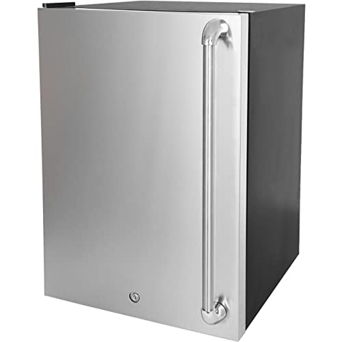 Blaze 20-Inch 4.4 Cu. Ft. Indoor Left Hinge Compact Refrigerator w/Stainless Steel Door & Towel Bar Handle - BLZ-SSRF126