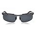 SUNGAIT Men's HD Polarized Sunglasses for Driving Fishing Cycling Running Metal Frame UV400 (Gunmetal, Gray)