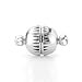 BEDNOVA 8mm Magnetic Jewelry Clasps Round Magnetic Clasps for Necklaces and Bracelets (Silver Plated, 20pcs)