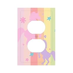 ShinyLuck Rainbow Unicorn 1 Gang Electrical Duplex