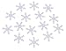 White Snowflake Christmas Confetti for Holiday Crafts and Parties (1.4 Ounces)