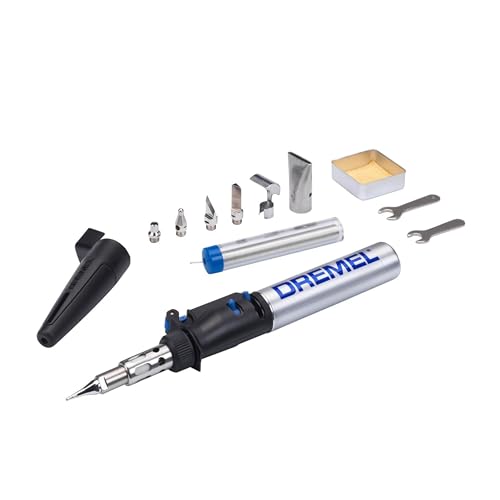 Dremel 2000 VersaTip Lötkolben - Brennkolben und Löt-Set (mit 7 Wechselspitzen zum Löten, Heißschneiden, Schweißen, Brandmalerei, Holz Gravieren, Schm