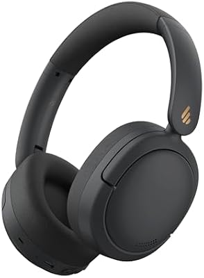 W800BT Pro Cuffie Cancellazione Attiva del Rumore Ibrida, Bluetooth 5.4, Hi-Res Audio, Riduzione del Rumore delle Chiamate AI, 45 Ore Autonomia, Ricarica Rapida, Pieghevole - Nero