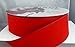 Wired Red Velvet Christmas Ribbon 2 1/2