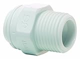 John Guest Speedfit PP011223W 3/8OD by 3/8NPTF Male Connector, 10-Pack