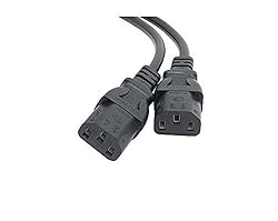 Hisonde 2 Pack UPS Server Y Splitter C14 to 2 x C13