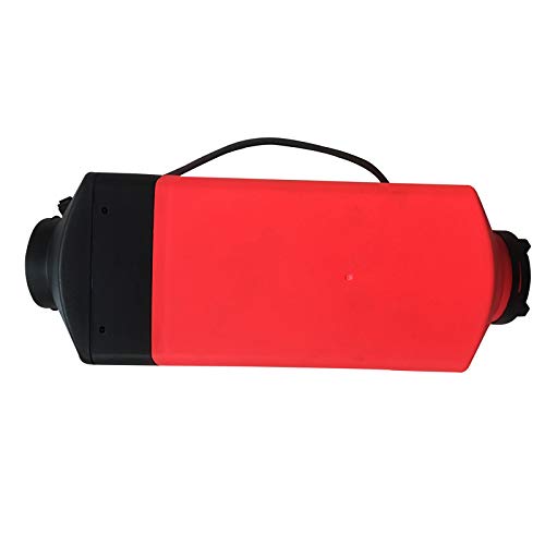 DOMINTY New 24V Air Diesel Fuel Heater 5KW Vehicle Heater LCD Monitor 5000W for Trucks Boats Bus Cars Motor-Homesvans Caravans RV's Camping Trailers Red
