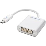 Cable Matters USB 3.1 Type C (USB-C & Thunderbolt 3 Port Compatible) to DVI Adapter in White