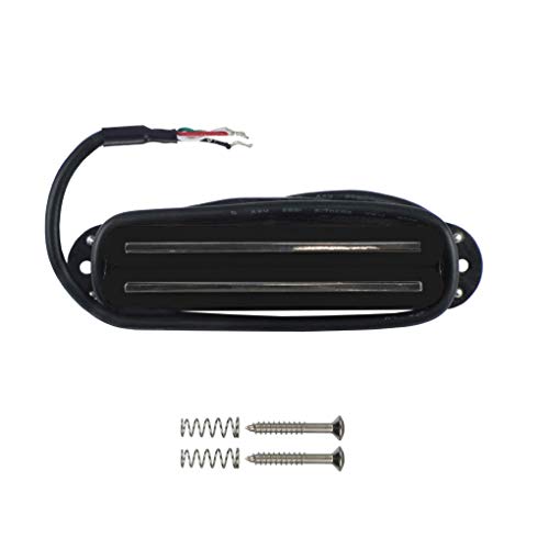 IKN 1 pcs Guitar Pickup Dual Rail Humbucker with 4 Conductors Fit Fender Strat Squier Tele Electric Guitar Part