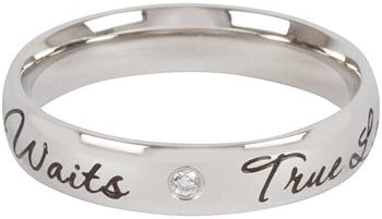 Cornerstone Jewelry True Love Waits & Crystals Purity Ring
