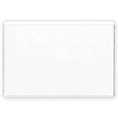 StoreSMART - 4" x 6" - Non-Adhesive Plastic Vinyl Pocket - Photo Sized - Open Long Side - 100 Pack - PE1888L-100 - Thumbnail 2