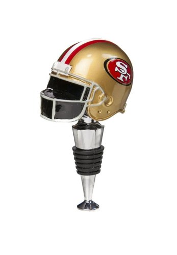 San Francisco 49ers Football Helmet Wine Bottle Stopper