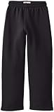 Soffe Big Boys' Open Bottom Heavy Weight Sweatpant, Black, Large