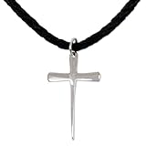 NOVICA Sterling Silver Men's Cross Pendant Necklace with 20
