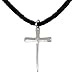 NOVICA Sterling Silver Men's Cross Pendant Necklace with 20