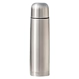 Best Stainless Steel Coffee Thermos - BPA Free - Hot Tea or Cold Water + Drink Cup Top - Double Wall Insulated - Slim Line Travel Size - NEW Easy Clean Screw Top - 12 Hours Hot & 24 Hours Cold