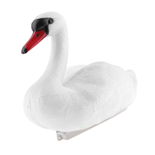 Dovewill 2x Full Size White Swan Decoy for Hunting &Fishing Floating Swan Bird Decor - Thumbnail 6