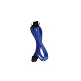 BitFenix Alchemy Multisleeve 45cm 8-Pin PCI-E Extension Cable - Blue Sleeve/Black Connector (BFA-MSC-8PEG45BK-RP)