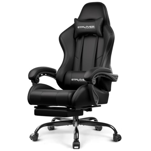 GTPLAYER Gaming Chair with Footrest