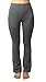 Women's Running Yoga Pants Fitness Trousers Boot-cut Black Grey