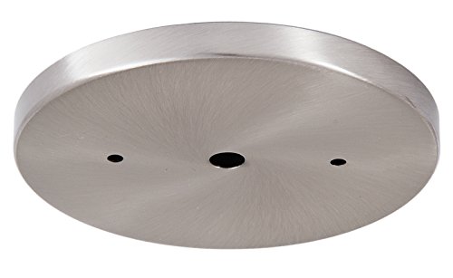 B&P Lamp 5 1/4 Inch Modern Shallow Steel Canopy Kit (Satin Nickel)