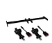 Golf Cart Seatbelts- Universal Retractable Seat Belt Kit for Club Car, EZGO, Yamaha by JZM