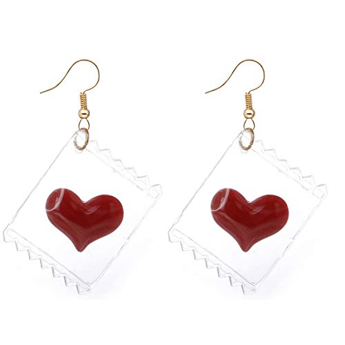 12 Pairs Mixed Wholesale Funny Earrings Set Candy Bag with Fruit Design Creative Earrings Fun Crafty Dangle Earring Funky Cute Hook Earrings Sweet Girls Pineapple Goldfish earrings for Women (1#) - Thumbnail 6