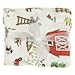 Imagine Baby Products Barnyard Jam Bamboo Swaddle Blanket | Premium Muslin-Weaved Bamboo Blanket | Luxuriously Soft Fabric with A Light Stretch for A More Secure Swaddle | Muslin Security Blanket