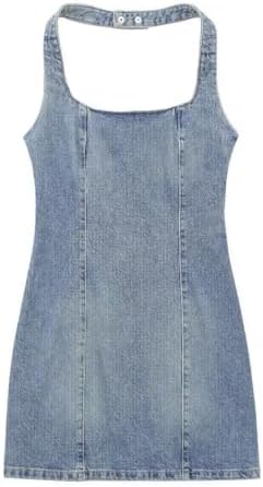 spanx denim dress SPANX Women's Lightweight Mini Tank Dress - Blue