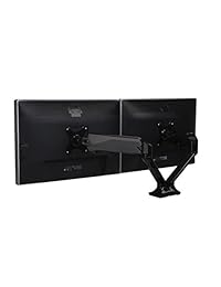 FlexiSpot F6AD - Soporte de escritorio con muelle de gas para dos pantallas planas de 25,4 a 27.0 in (brazos duales)