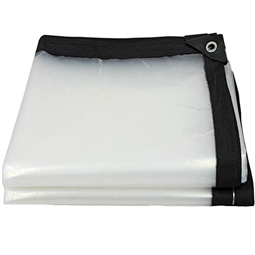 HomeABC 10' x 13' Clear Poly Tarp Heavy Duty - Thumbnail 3