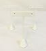 Bejeweled Display 3 White Faux Leather Earring T Stand Showcase Displays 4.75
