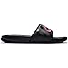 Nike Women's Benassi Just Do It Sandal, Black/Vivid Pink-Black, 11 Regular US
