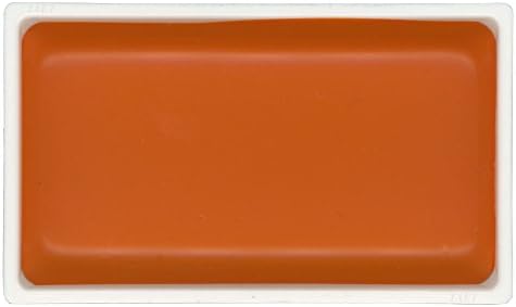 KitAbility Gansai Tambi Watercolor Paint Pan Orange Number 33 Single Solid Color fits in 12 18 24 and 36 Trays Japanese Traditional Solid Water Color