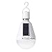 Portable Solar Powered LED Light Bulb Rechargeable Emergency lamp, E27 720LM 12W for Indoor, Outdoor, Camping, Storm, Flood, Hurricane,White/1Pack