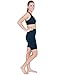 Delfin Spa Women's Heat Maximizing Neoprene Exercise and Anti-Cellulite Shorts, Black, Large