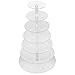Yaheetech 7 Tier Circle Acrylic Cupcake Party Birthday Wedding Cake Stand Clear Christmas Gift