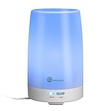 TaoTronics Essential Oil Diffuser, 100ml Ultrasonic Humidifier Portable Aromatherapy Diffuser, Aroma Diffuser with Cool Mist and Color Changing LED Lights, Diffusers for Essential Oils, Silent Buttons