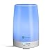 TaoTronics Essential Oil Diffuser, 100ml Ultrasonic Humidifier Portable Aromatherapy Diffuser, Aroma Diffuser with Cool Mist and Color Changing LED Lights, Diffusers for Essential Oils, Silent Buttons