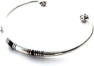 Authentic Handmade African Tuareg Silver Barcelet Ethnic Tribal Jewelry Gypsy Hippy