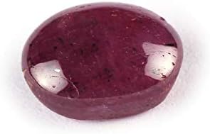 Neerupam Collection Natural Star Ruby Loose Gemstone 10.2 Carat Oval Shape cabochon Chakra Healing Birthstone for Making Jewelry| Astrological Gemstone