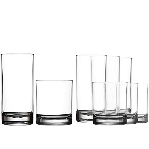 4 Plastic+Tumbler+Cups+Drinking+Glasses