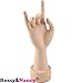 Rossy&Nancy Practice Flexible Mannequin Hand Nail Display with Soft Fingers and Practice Manicure Nails Hand