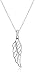 Amazon Essentials Sterling Silver Angel Wing Pendant Necklace, (previously Amazon Collection)