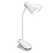 AXTEE Clip On Lamp LED Desk Lamp Rechargeable Book Lights Adjustable Gooseneck Touch Control Brightness 3 Levels with USB Port Protection Eye for Home, Office, Computer, Bed