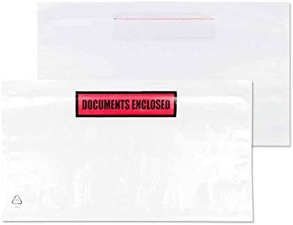 Blake Purely Packaging DL 235 x 135 mm Printed Documents Enclosed Wallet Envelopes Peel & Seal (PDE32) Clear - Pack of 1000